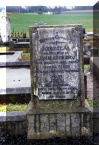 John and Rebeca Cocker headstone