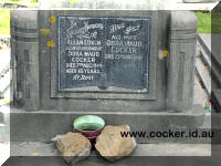 Headstone: Edwin Allen and Dora Maud